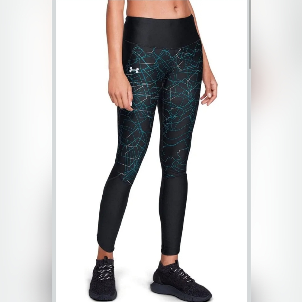 Under Armour Women's Fly Fast Printed Running Tights Leggings Size Small CO-1436